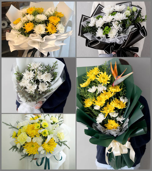 山东莱芜钢城区里辛街道北田庄村白事花束代送